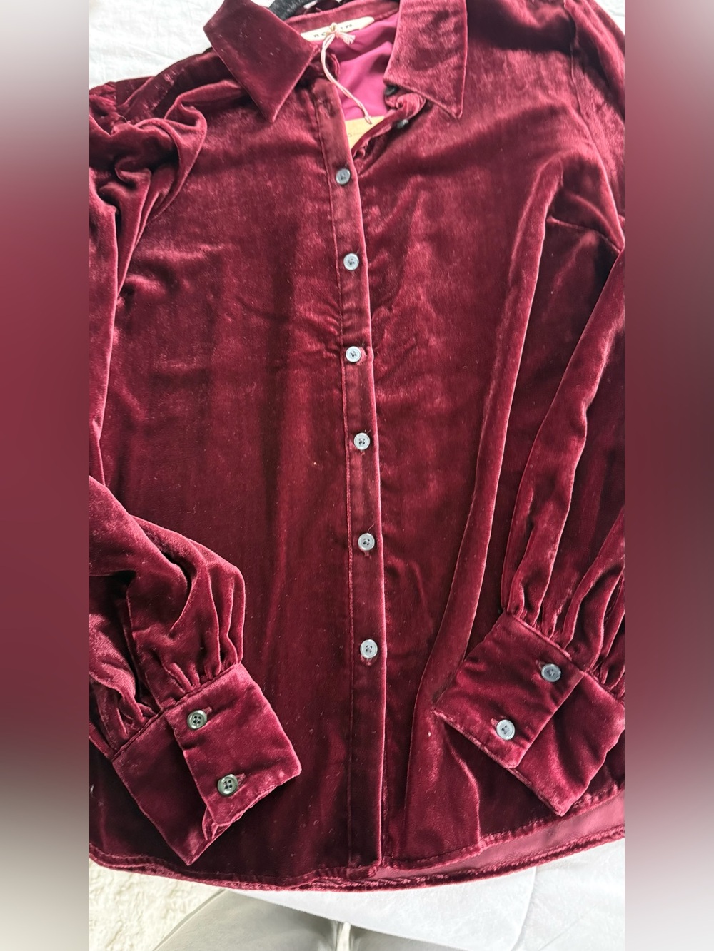 Boden Velvet Button Down Shirt - Picture 6 of 14